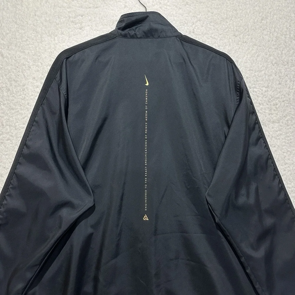Nike Giannis Coming To America Track Jacket Black‎ Metallic Gold Size M